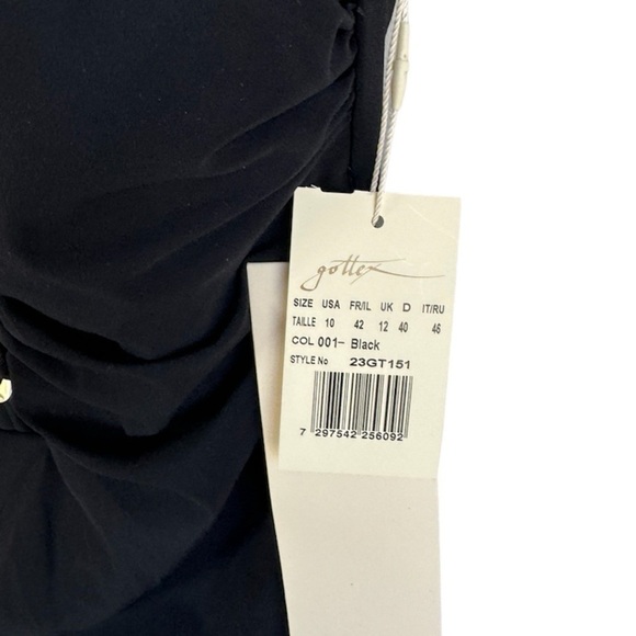 New! Gottex Golden‎ Touch One Piece V Neck Swimsuit - Picture 6 of 7